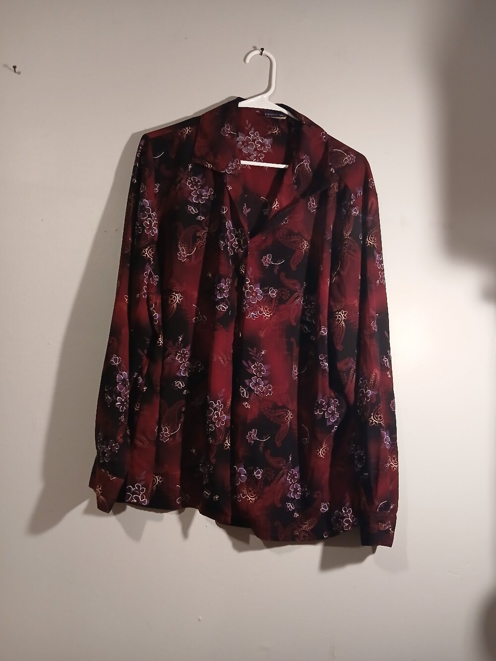 Laura Scott Womens Long Sleeve Blouse. Size 22